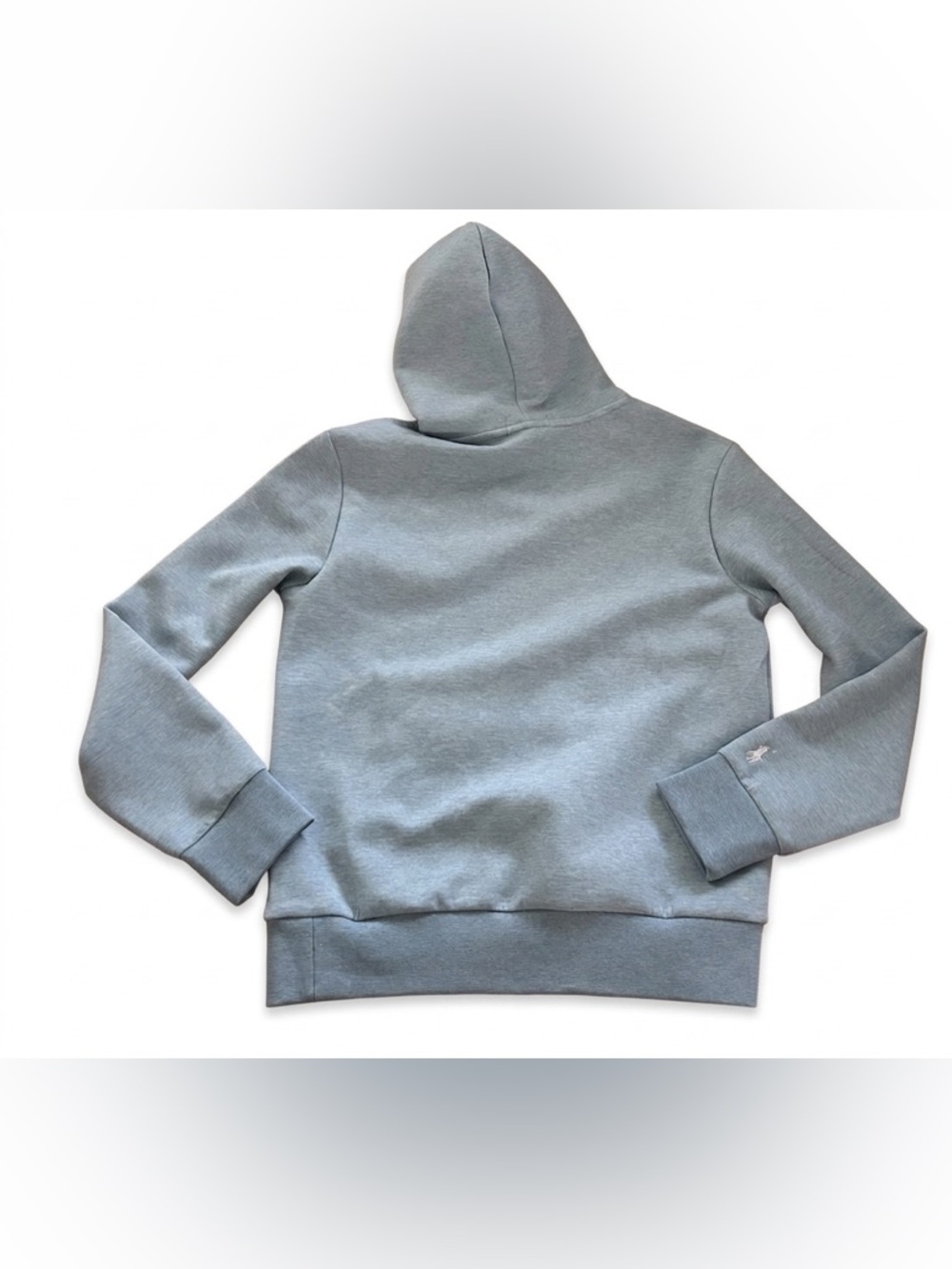 Polo Ralph Lauren NWT Double Knit Script Logo Hoodie Blue Heather Small - Picture 2 of 12